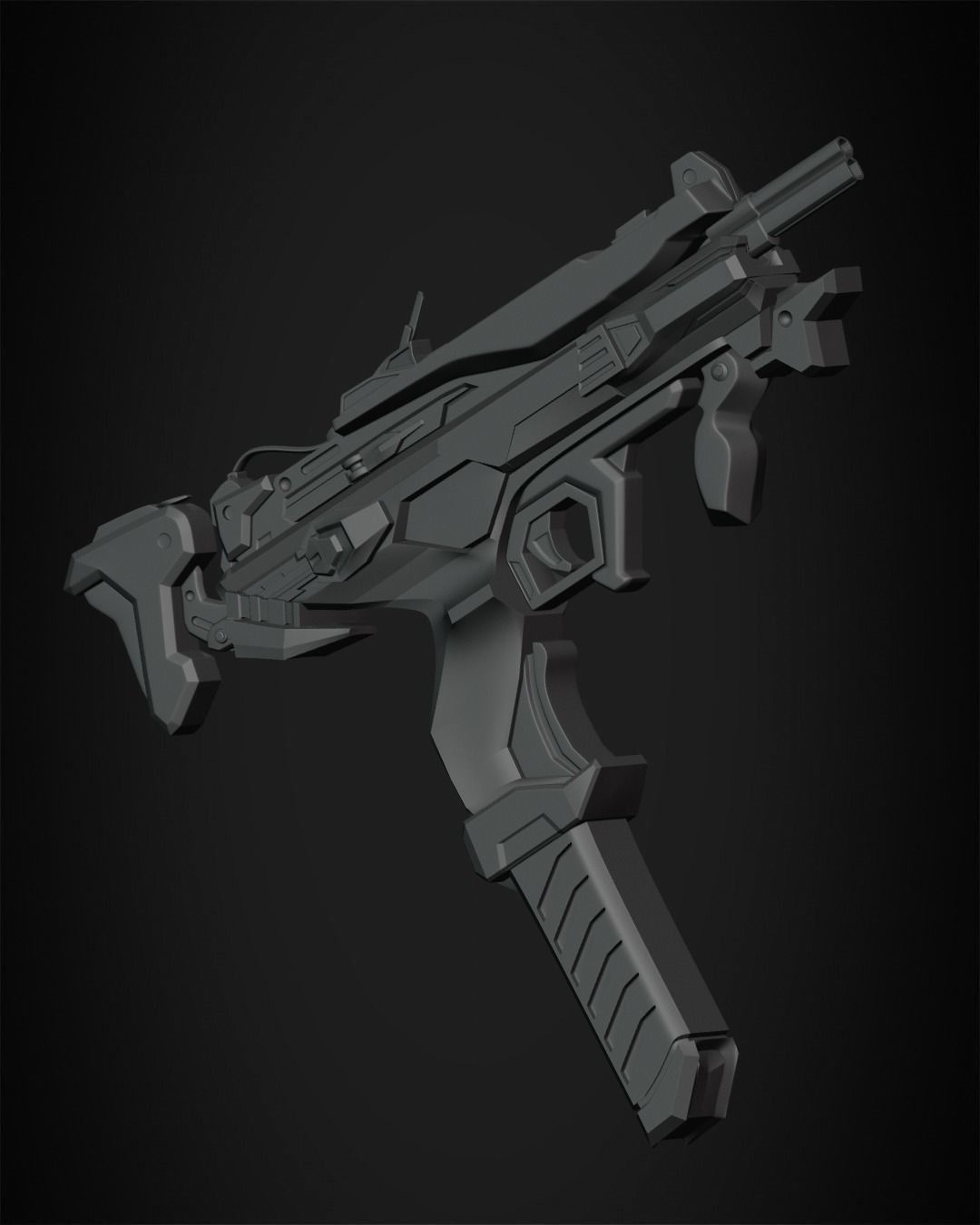 Overwatch 2 Sombra Gun for Cosplay  3D print model_22