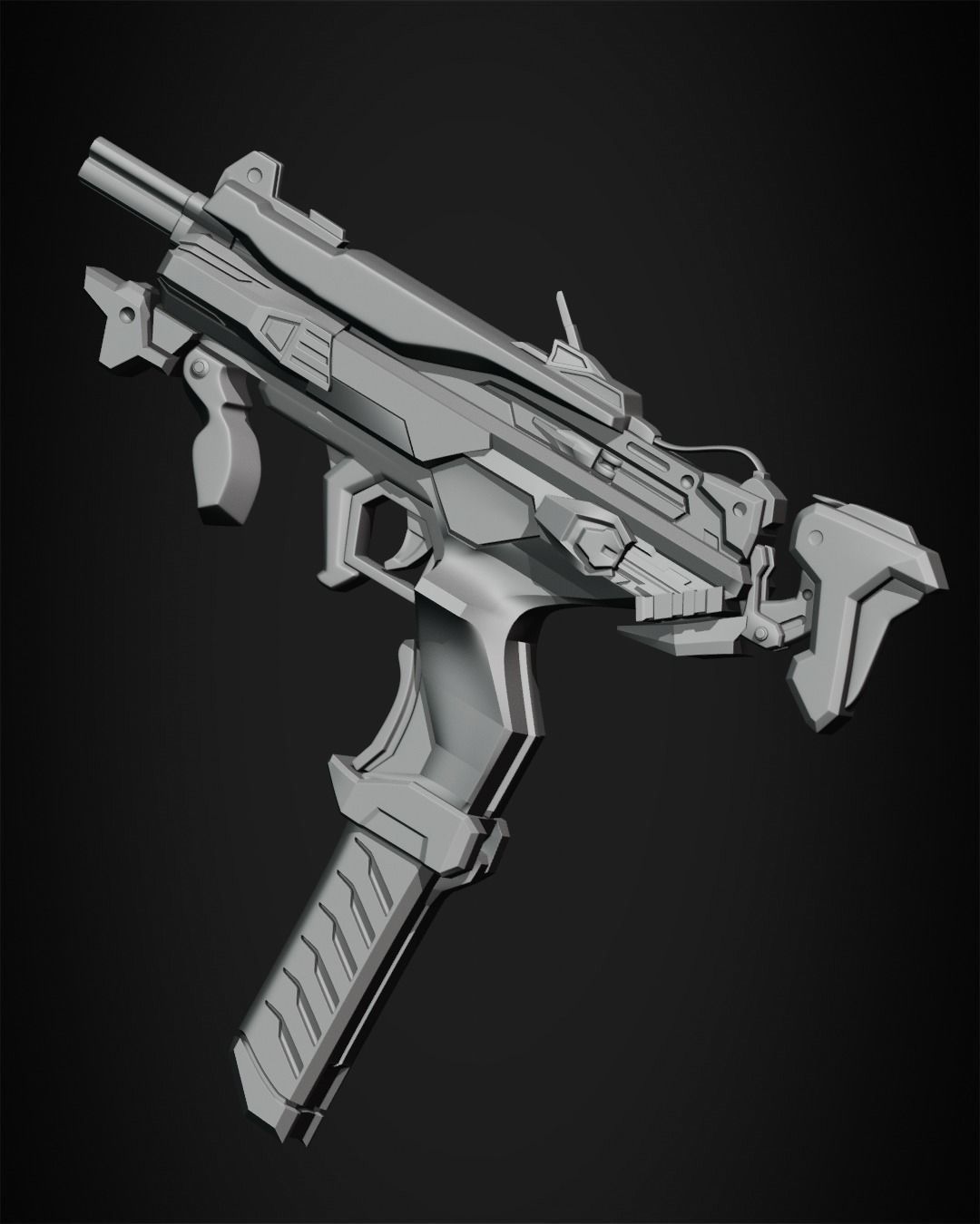 Overwatch 2 Sombra Gun for Cosplay  3D print model_20