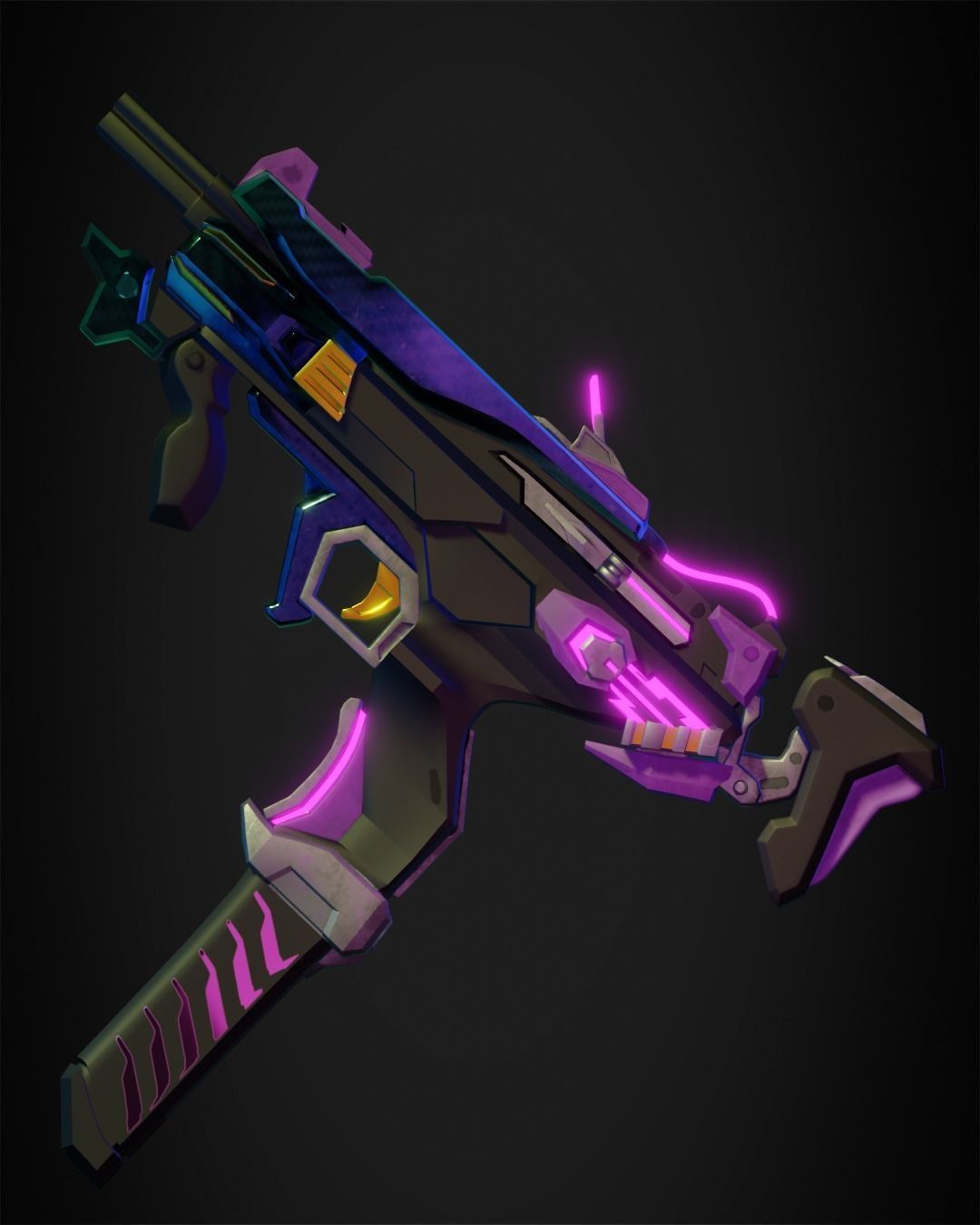 Overwatch 2 Sombra Gun for Cosplay  3D print model_2