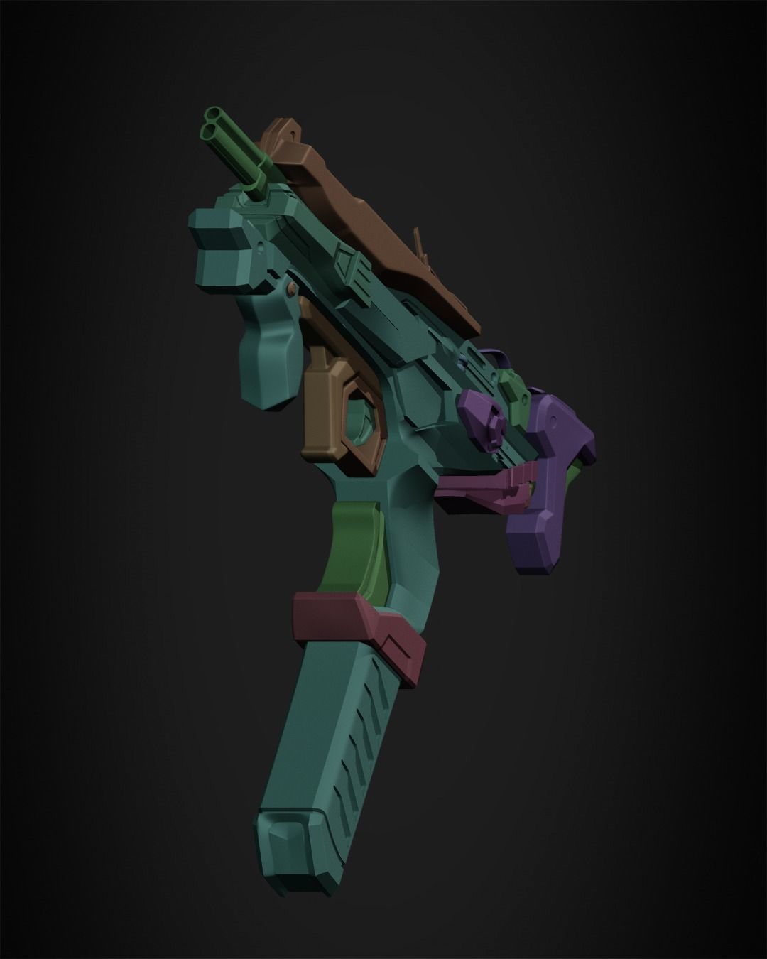 Overwatch 2 Sombra Gun for Cosplay  3D print model_19