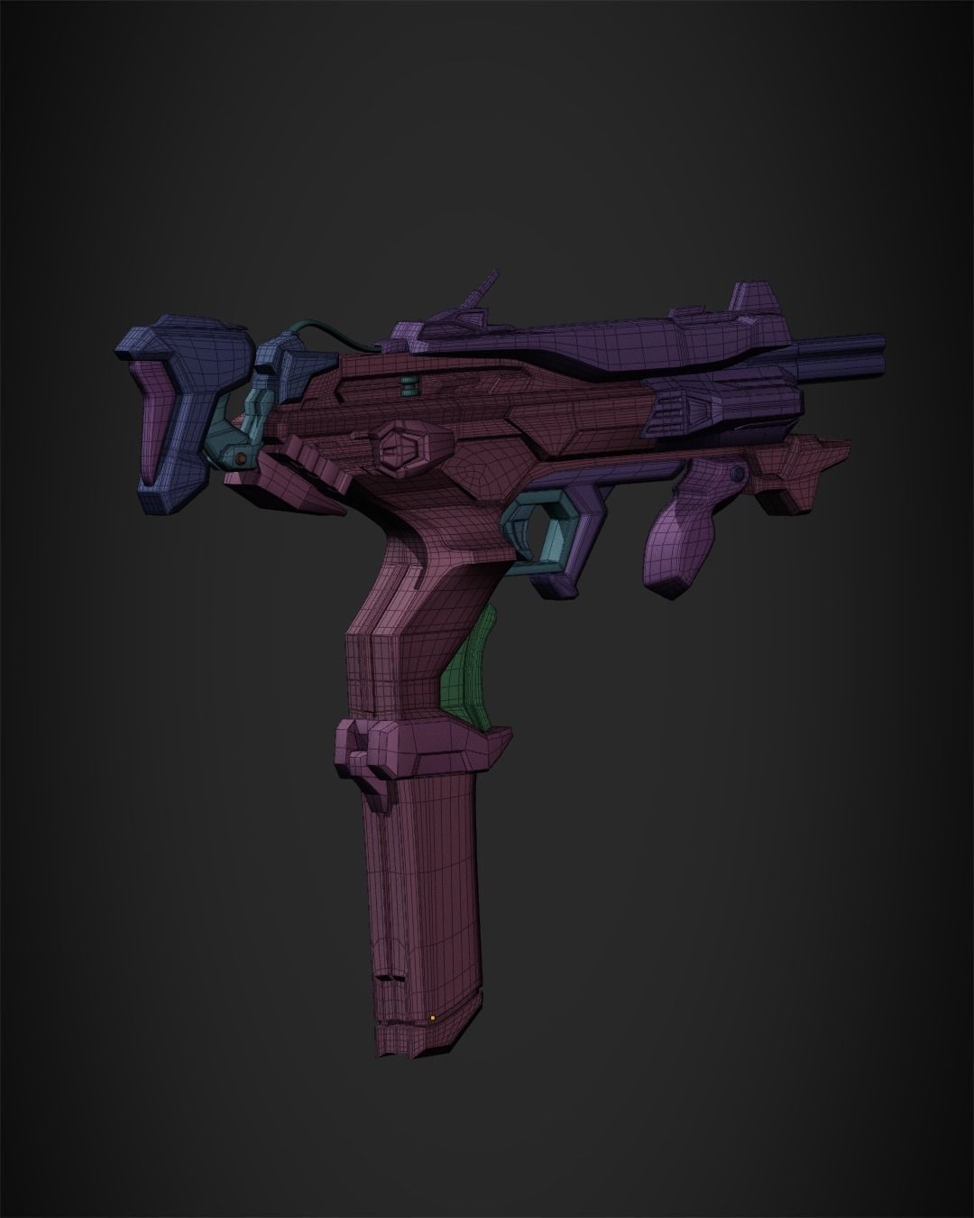 Overwatch 2 Sombra Gun for Cosplay  3D print model_24