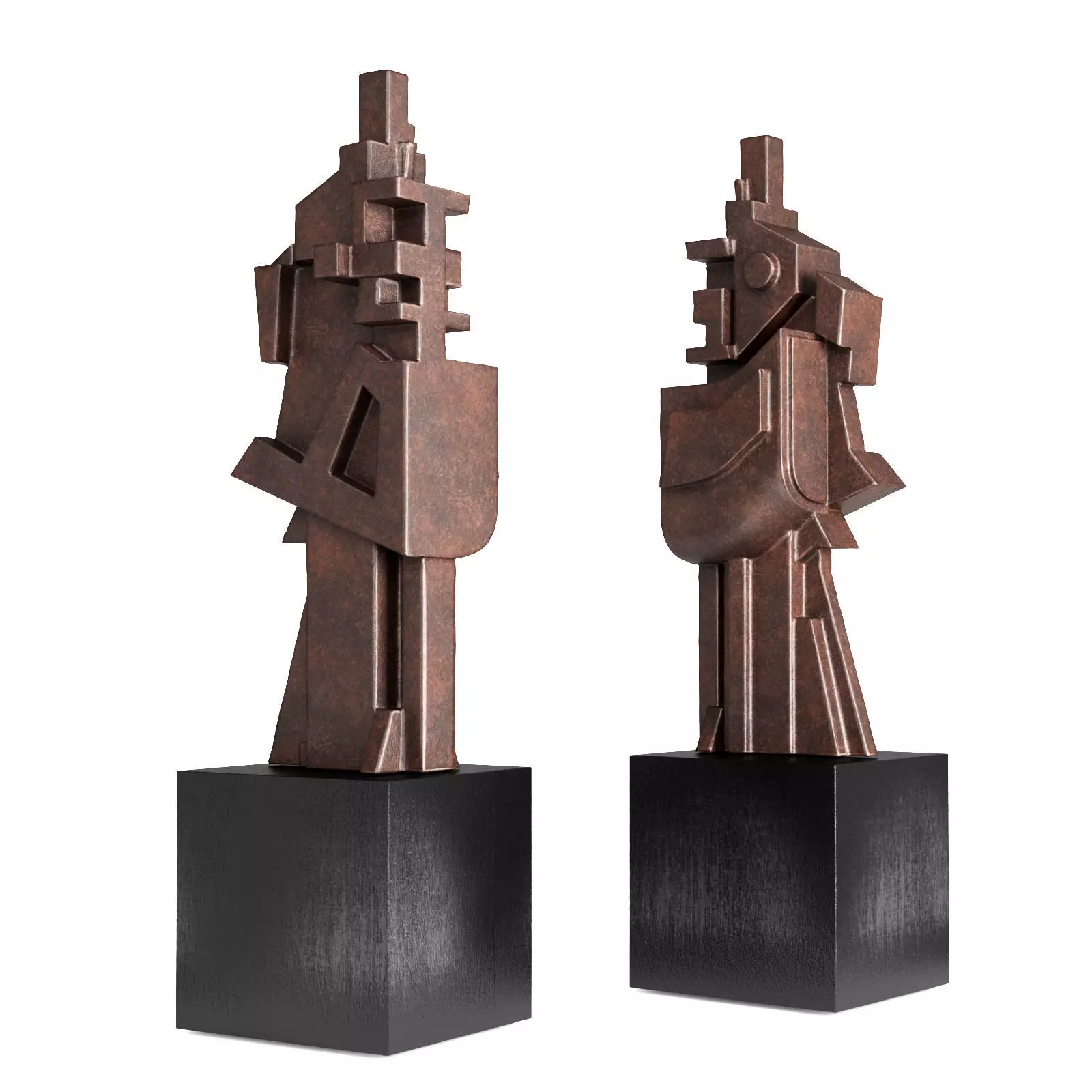 Georges Vantongerloo Construction of Volume sculpture Low-poly 3D model