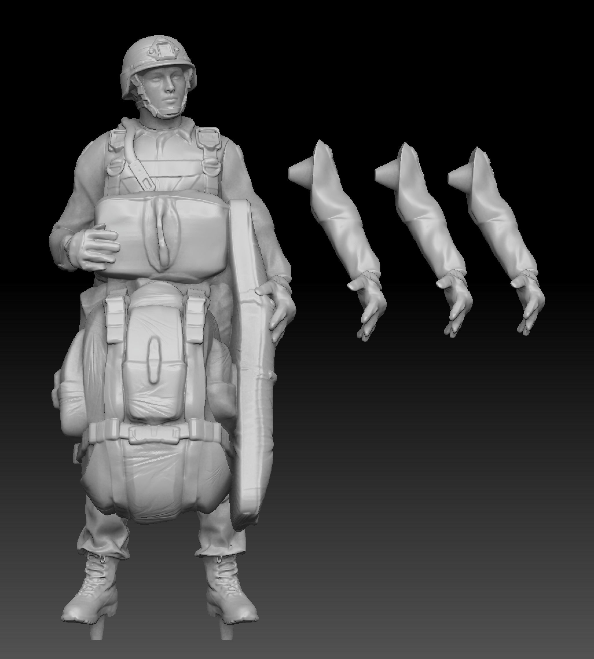 US Army Paratrooper 3d Print Kit 3D print model_9