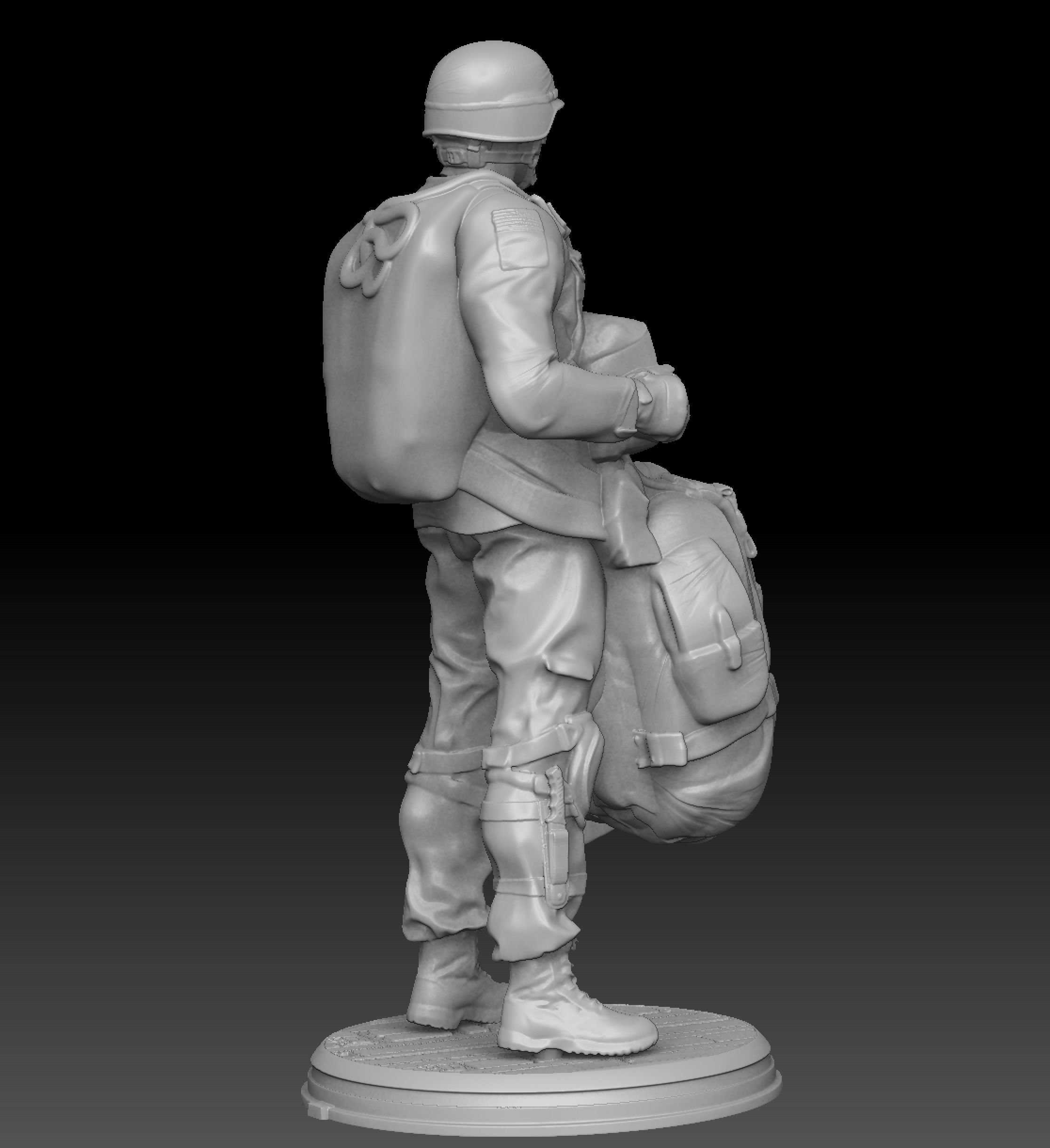 US Army Paratrooper 3d Print Kit 3D print model_4