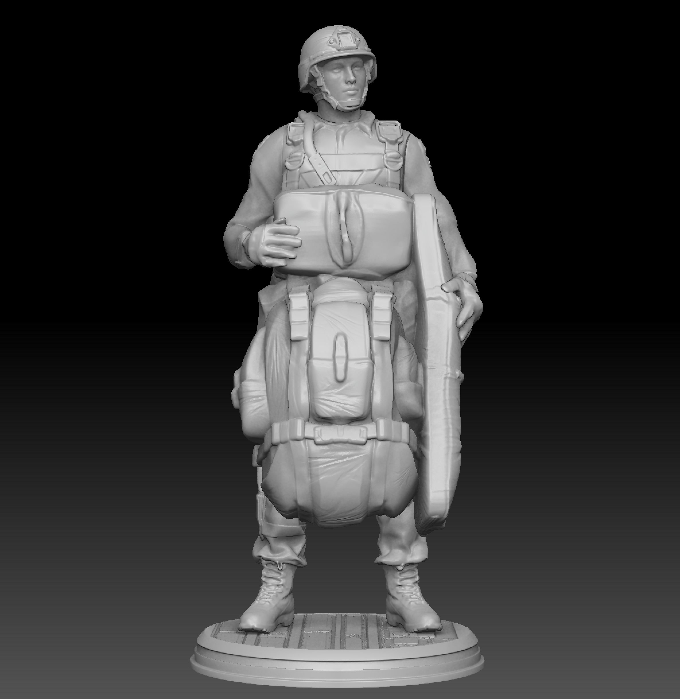US Army Paratrooper 3d Print Kit 3D print model_1