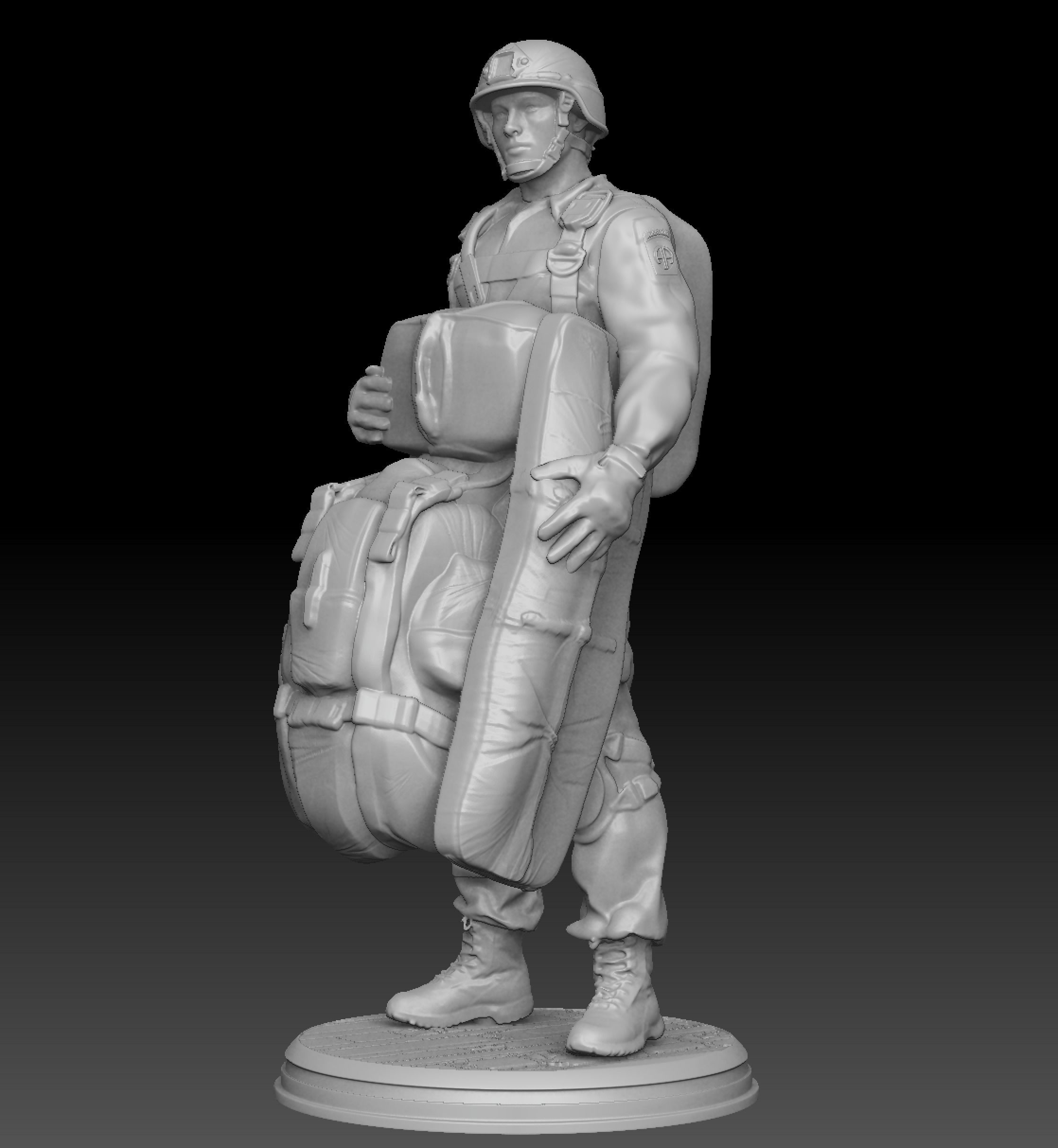 US Army Paratrooper 3d Print Kit 3D print model_2