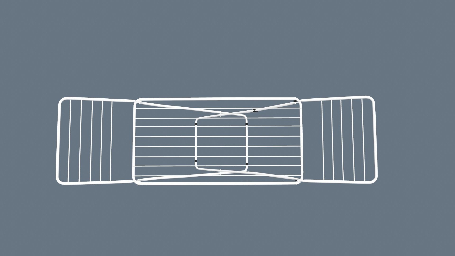 Clothes Drying Stand 3D model_7