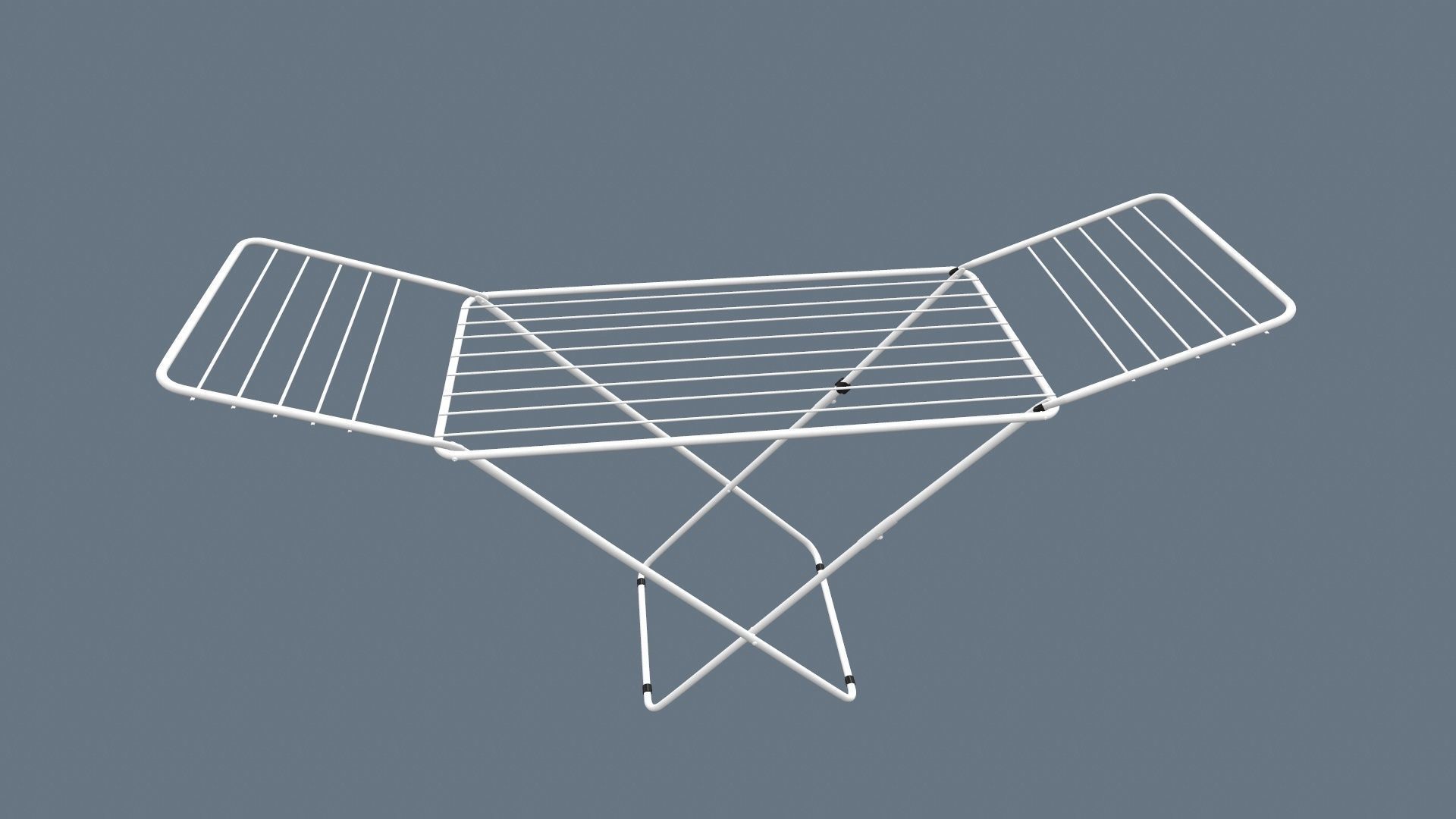 Clothes Drying Stand 3D model_6