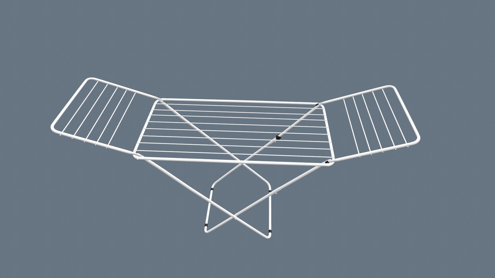 Clothes Drying Stand 3D model_8