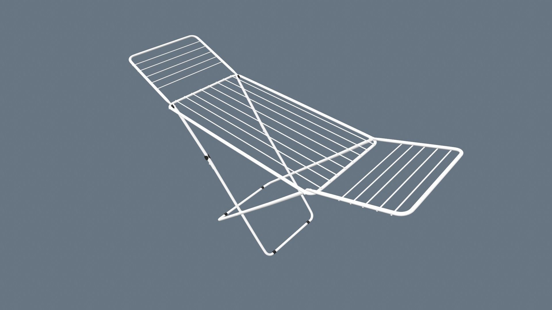 Clothes Drying Stand 3D model_3