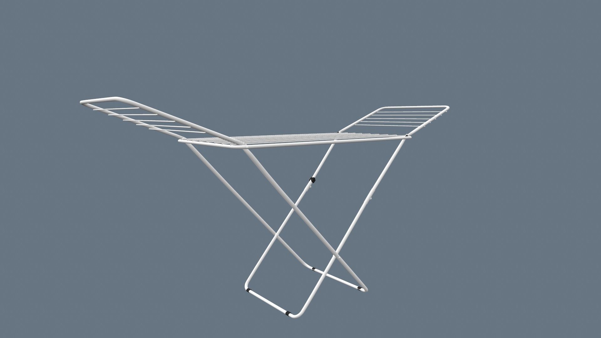 Clothes Drying Stand 3D model_10