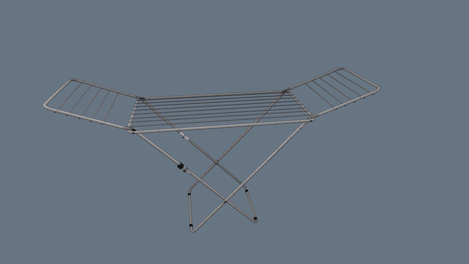 Clothes Drying Stand 3D model_16