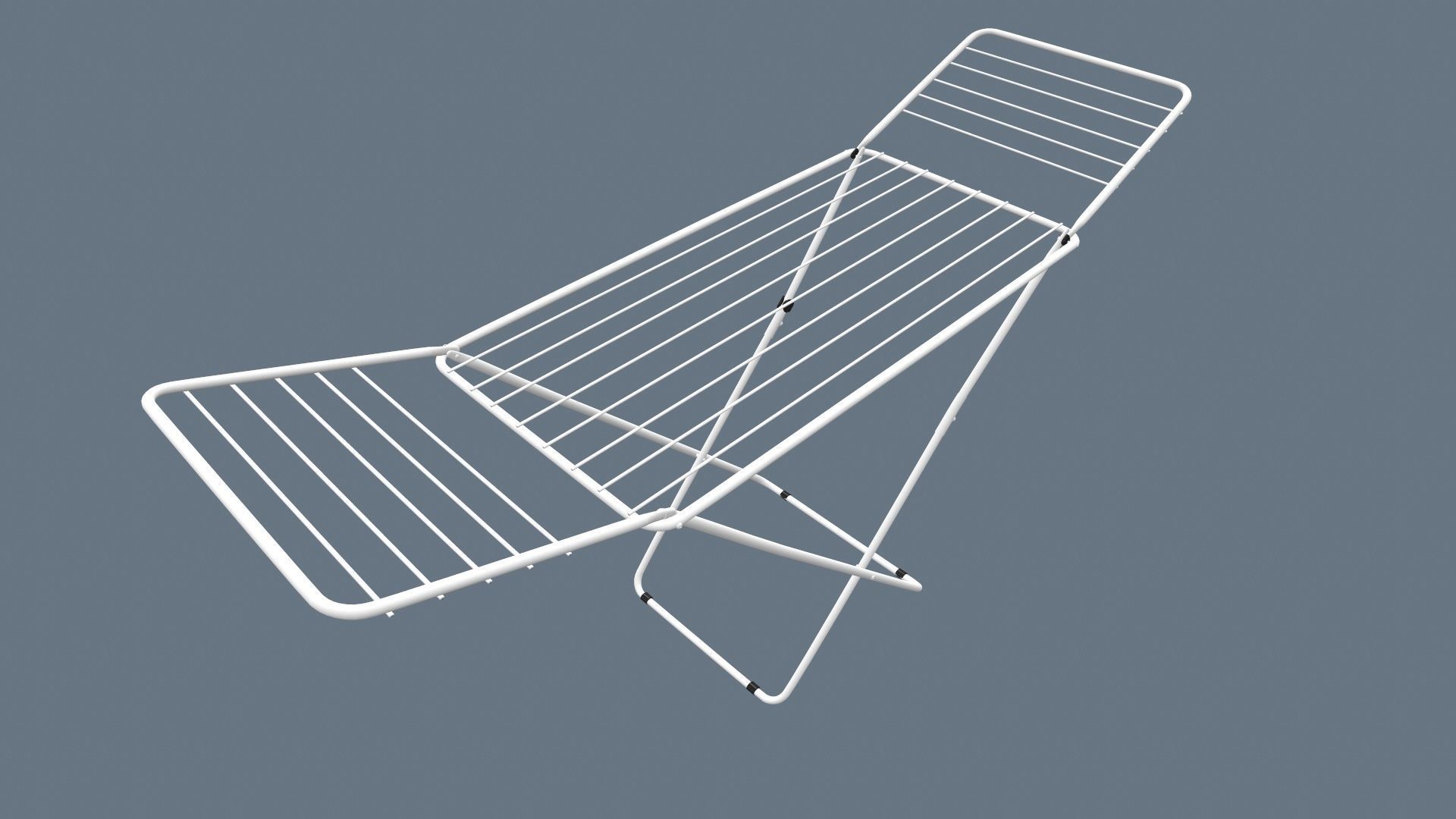 Clothes Drying Stand 3D model_5