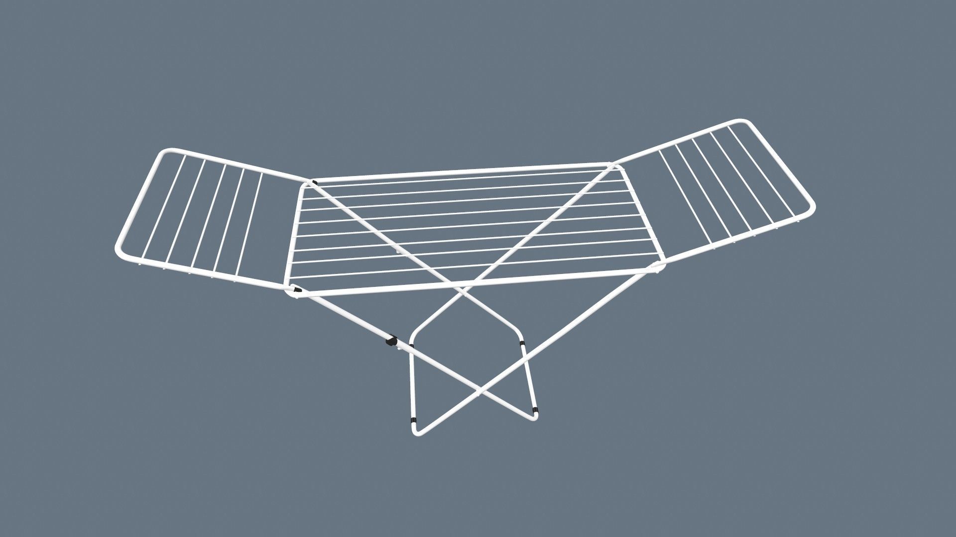 Clothes Drying Stand 3D model_2