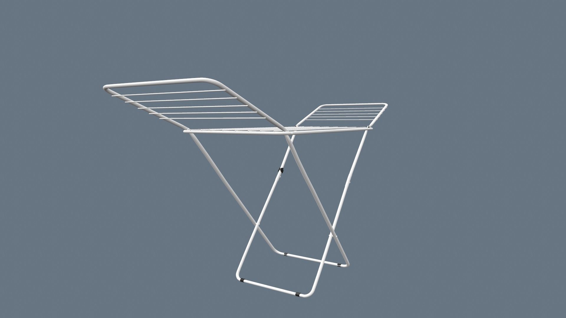 Clothes Drying Stand 3D model_11