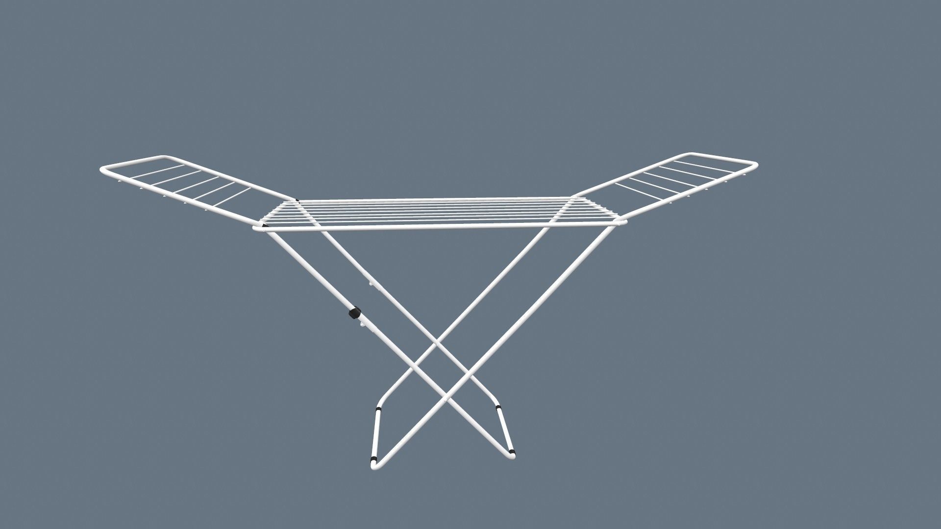 Clothes Drying Stand 3D model_14
