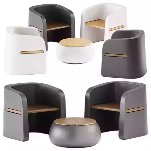 Talea Chair and Table T Ball by Plust