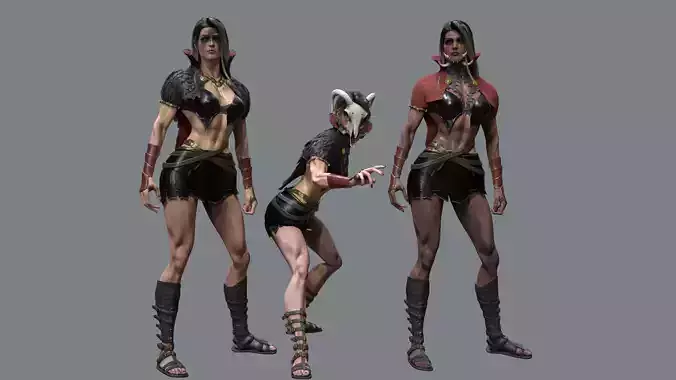 fantasy girl withs kull