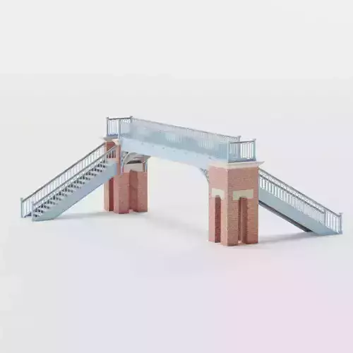 Railway Bridge - Victorian - Dawlish Warren - Brunellian Devon Low-poly 3D model