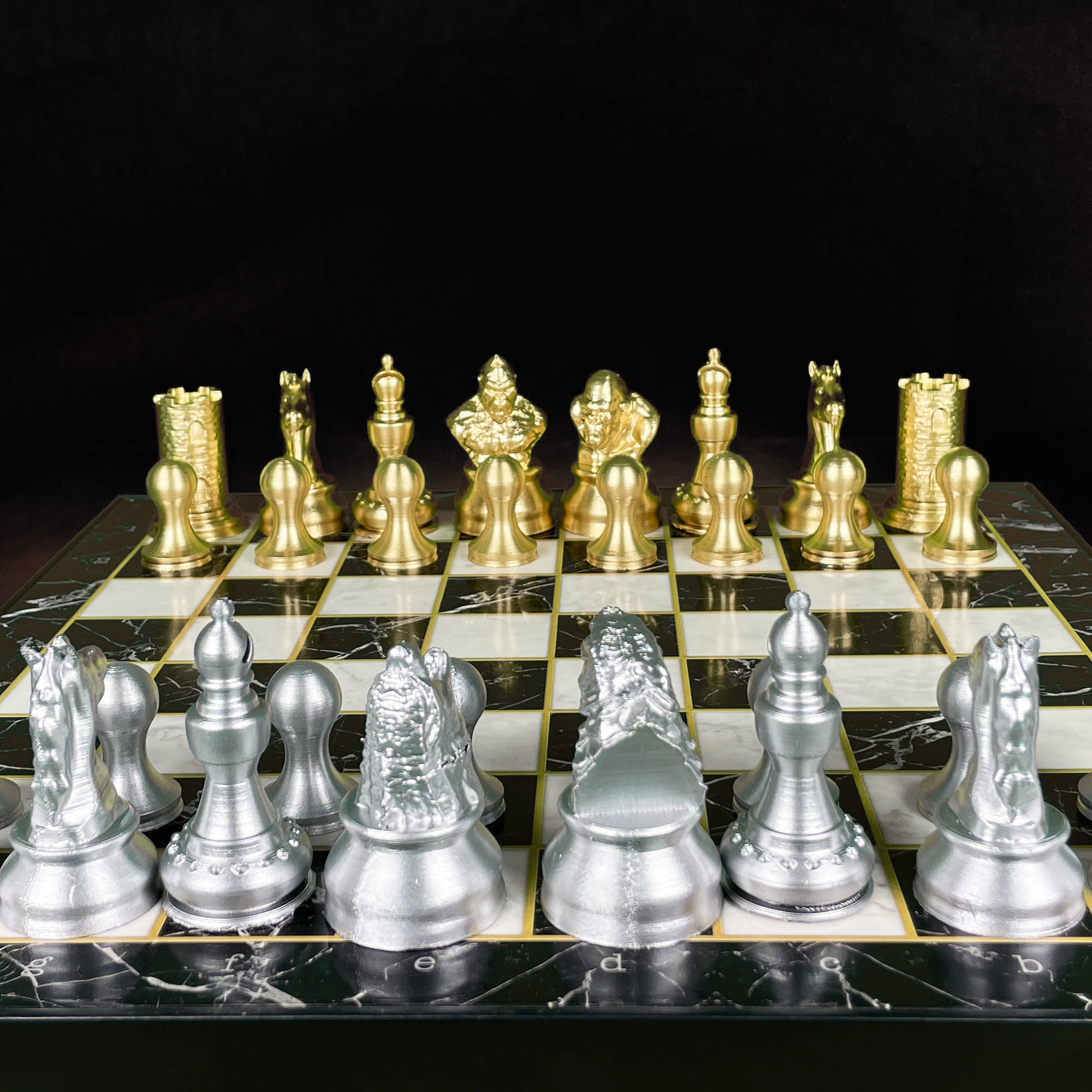 Godzilla Versus KimKong Chess Set STL 3D print model_10