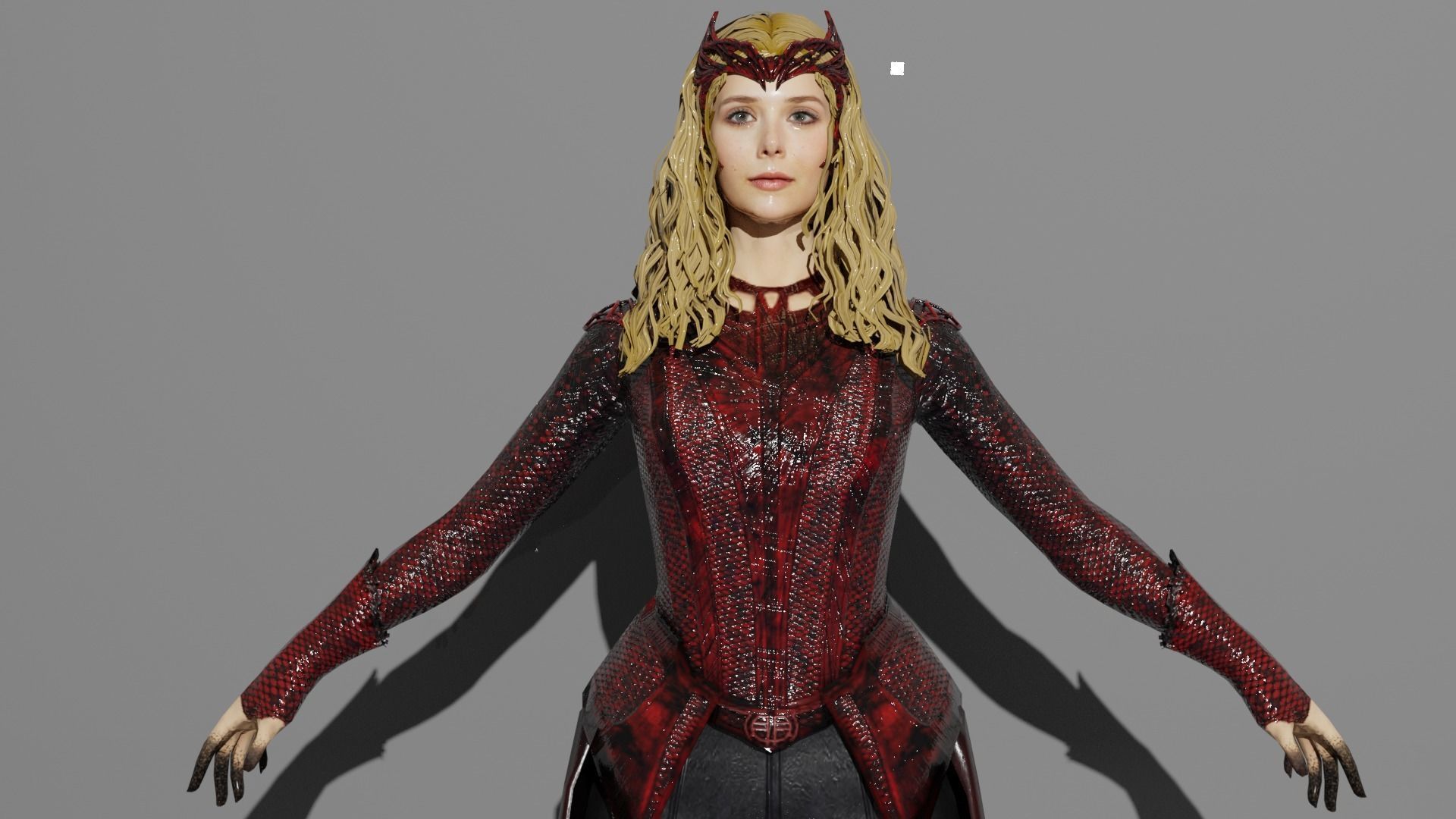 Scarlet Witch MCU 3D model rigged | CGTrader
