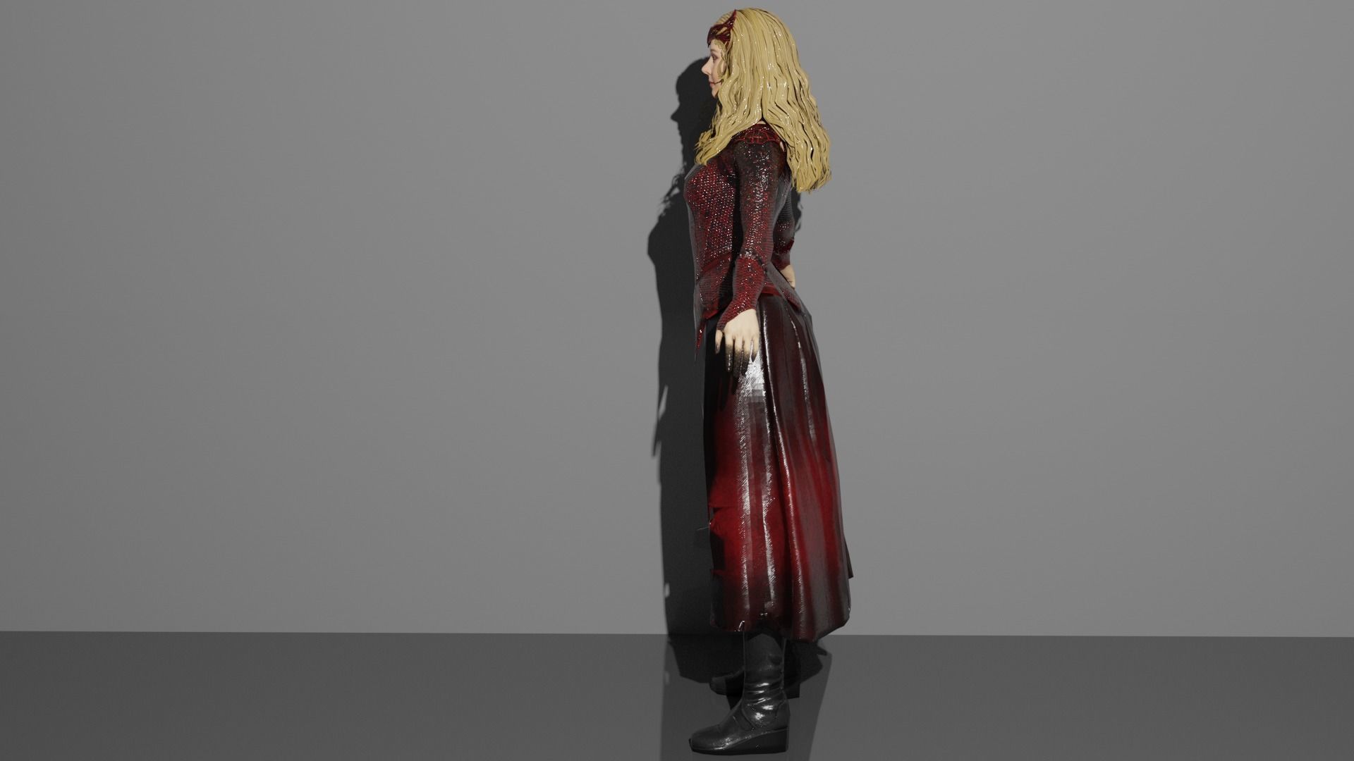 Scarlet Witch MCU 3D model_2