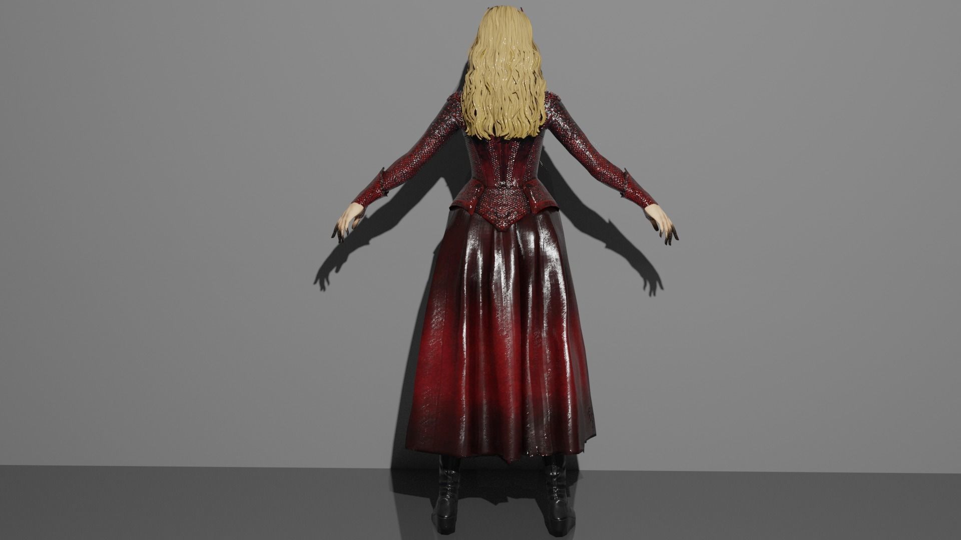 Scarlet Witch MCU 3D model_4