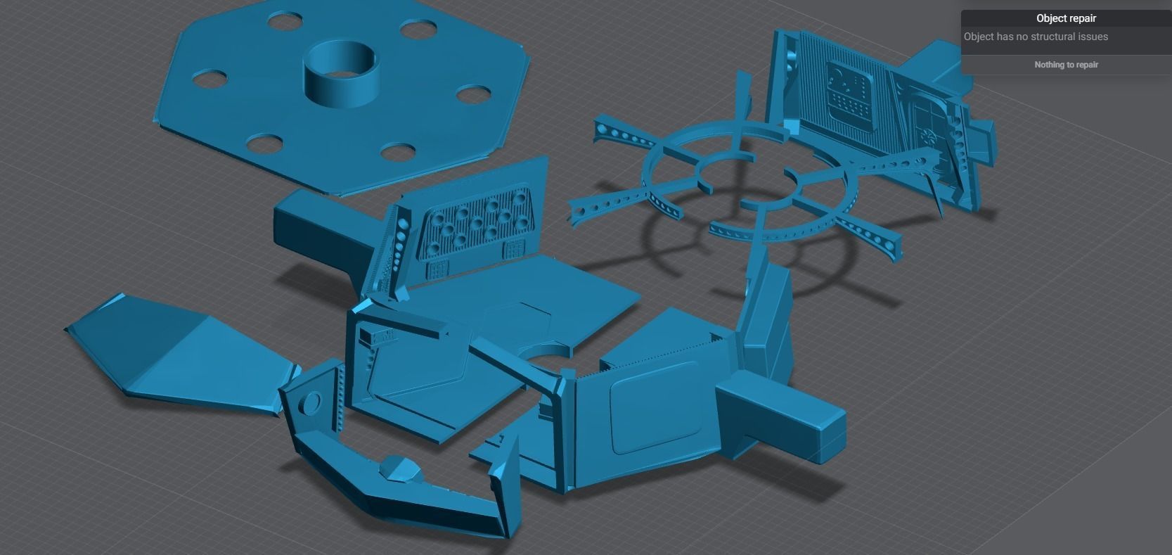 FS1 Flying Sub Scale model  3D print model_8