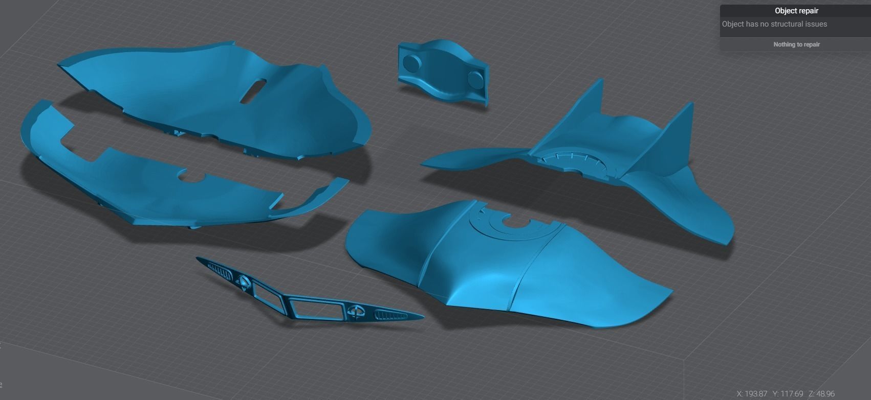 FS1 Flying Sub Scale model  3D print model_7