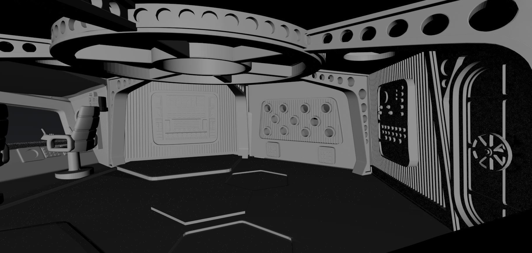 FS1 Flying Sub Scale model  3D print model_6