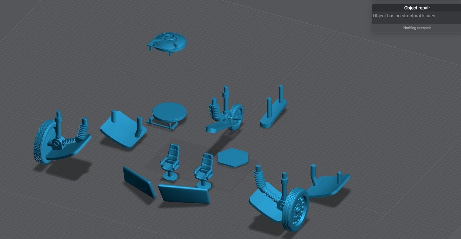 FS1 Flying Sub Scale model  3D print model_9