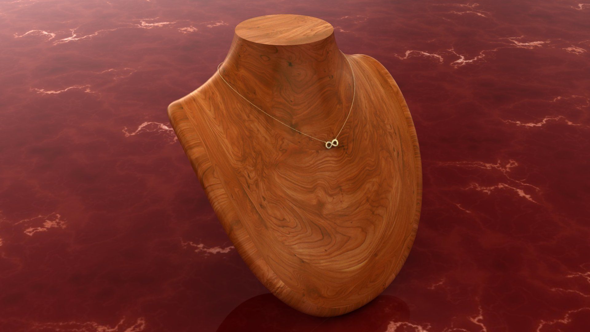 Pendant P11 The luxury female pendant with gem 3D print model_17