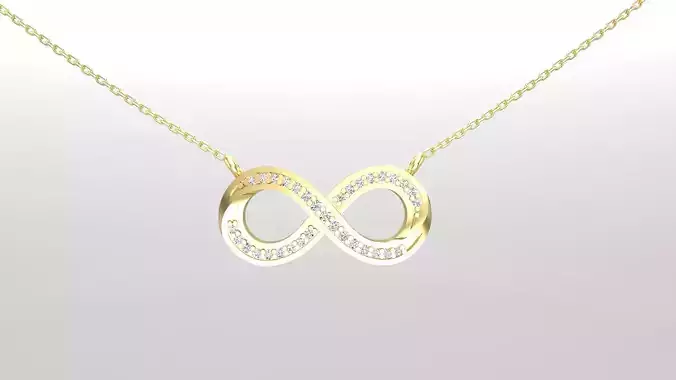 Pendant P11 The luxury female pendant with gem 3D print model