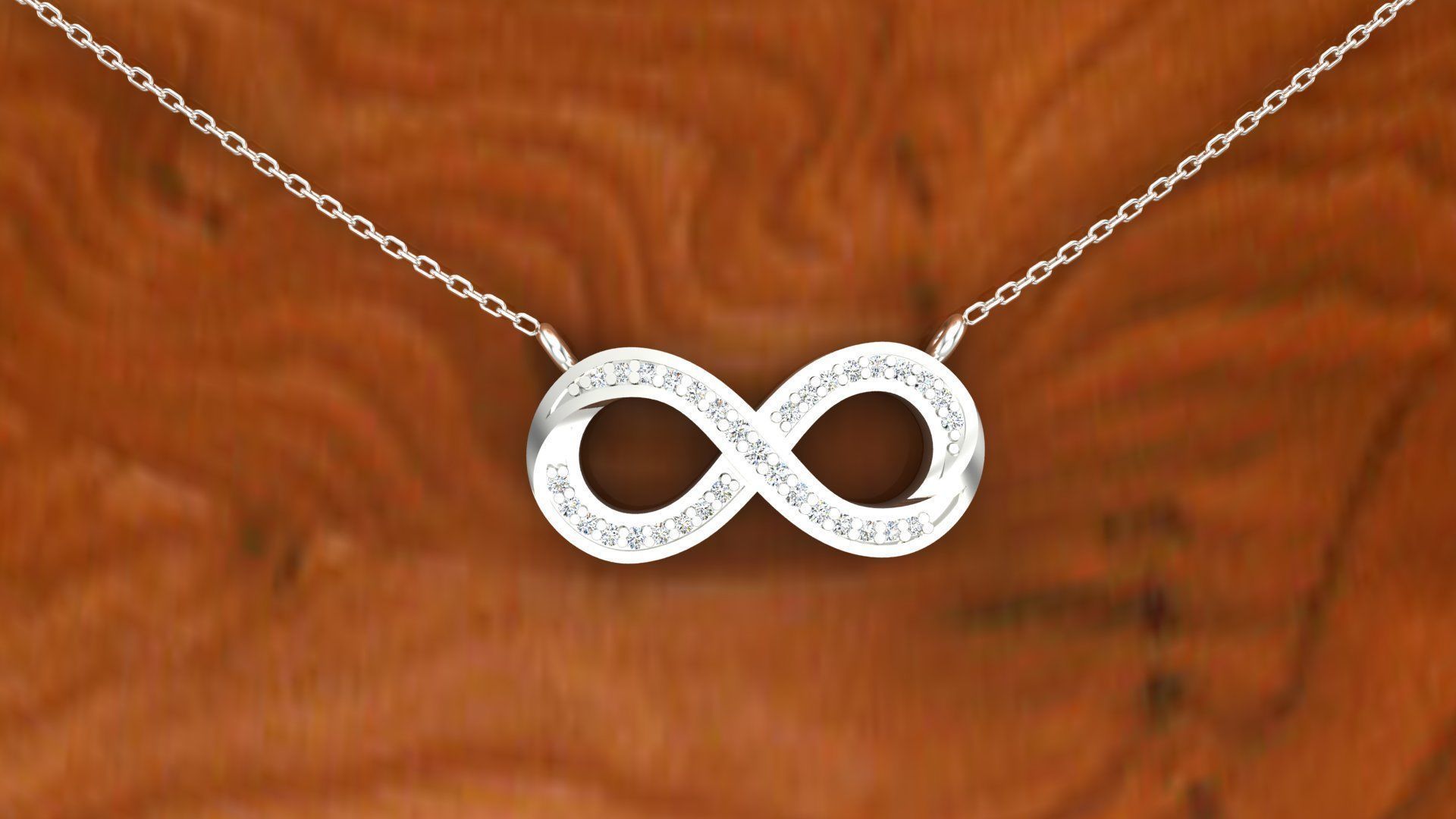 Pendant P11 The luxury female pendant with gem 3D print model_5