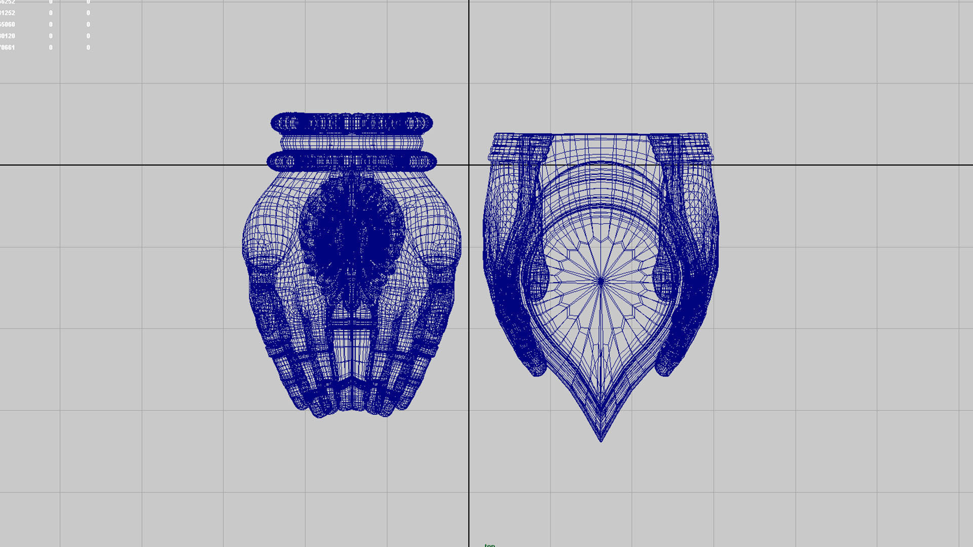 hand oil lamp 3D model_12