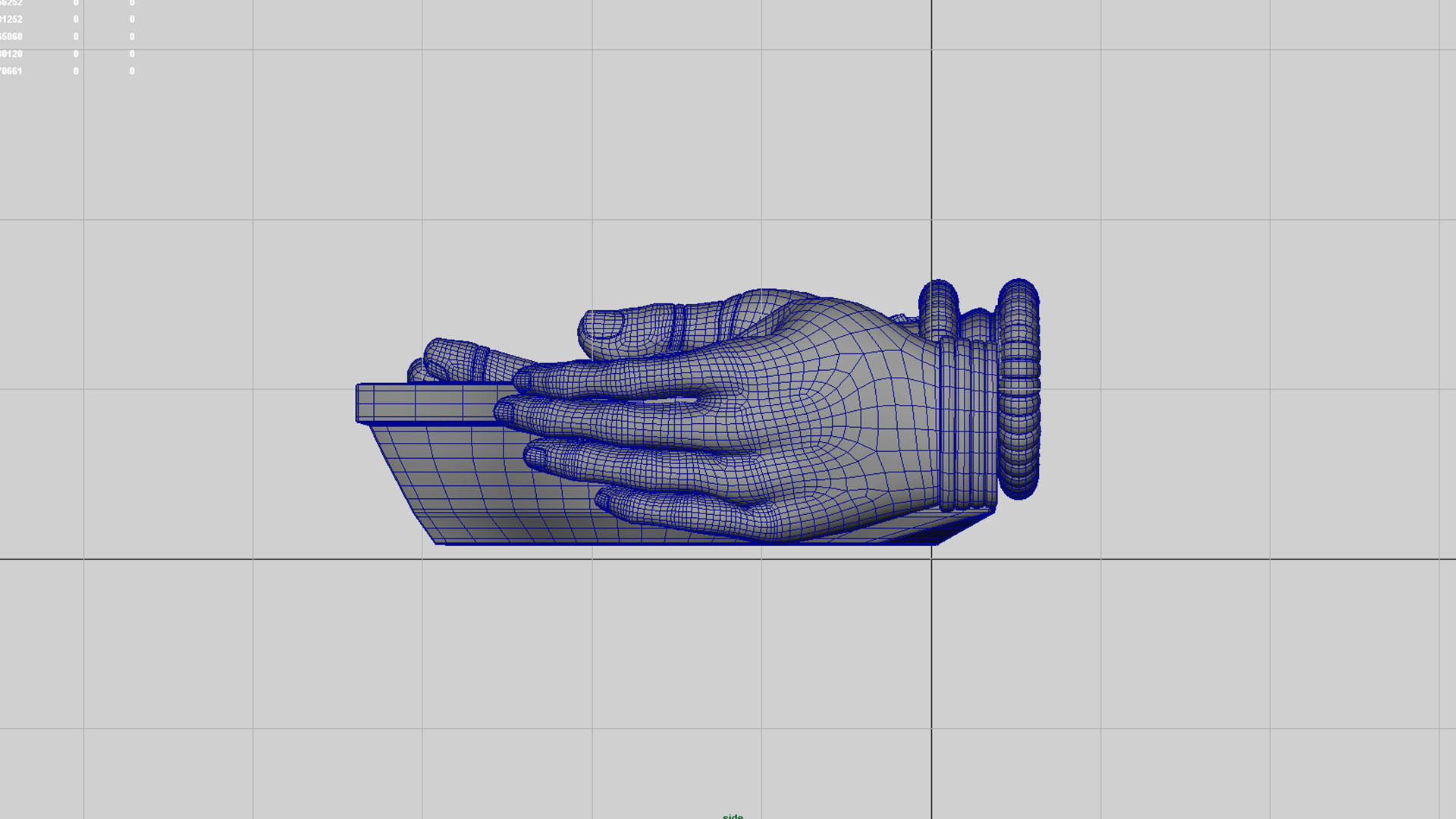 hand oil lamp 3D model_4