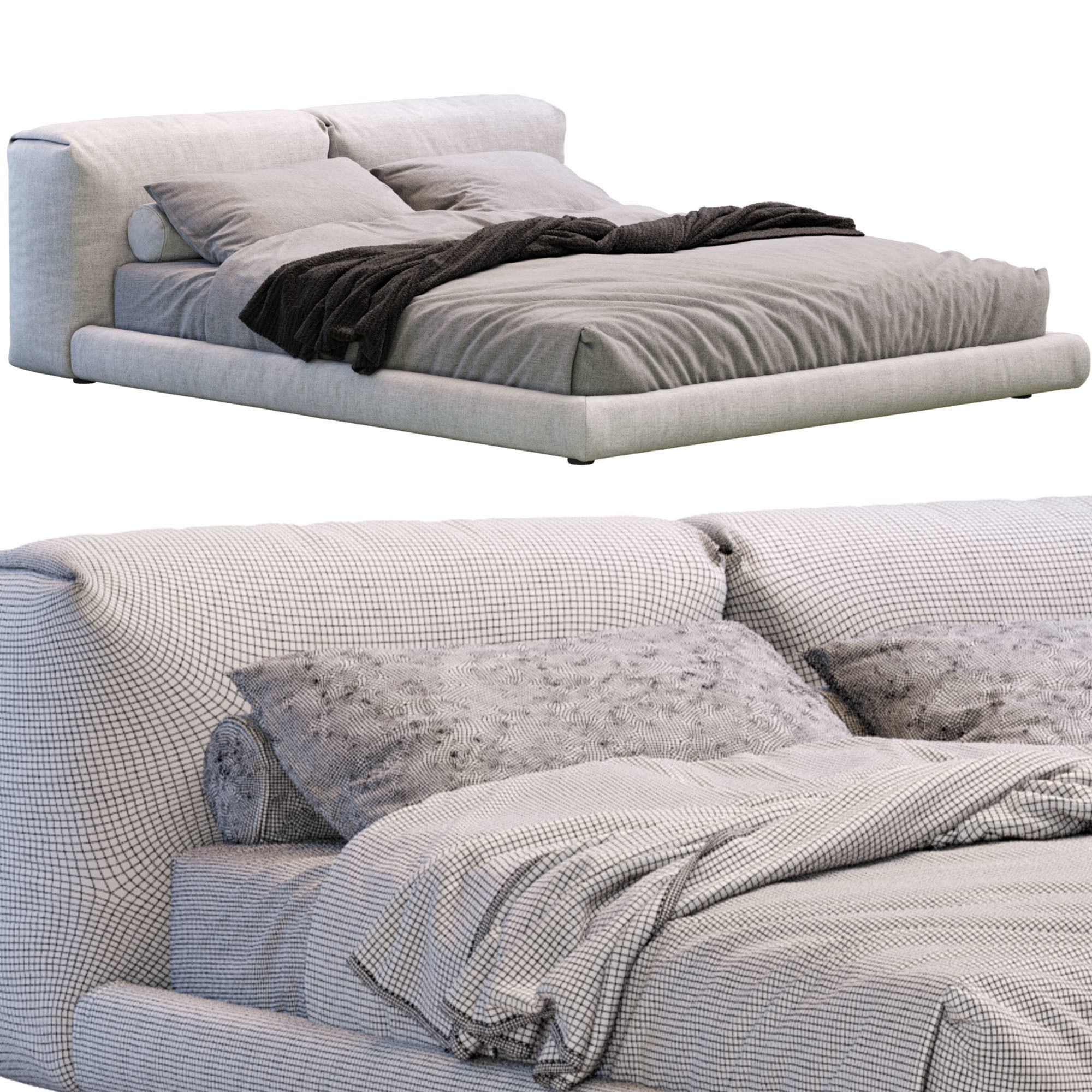 Bed Boca Lomo 3D model_7