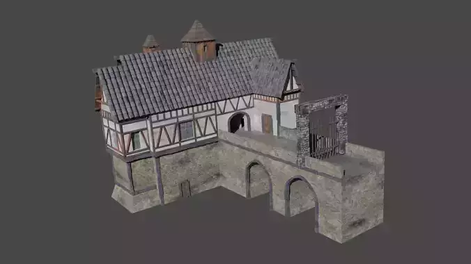 Medieval build 3D model