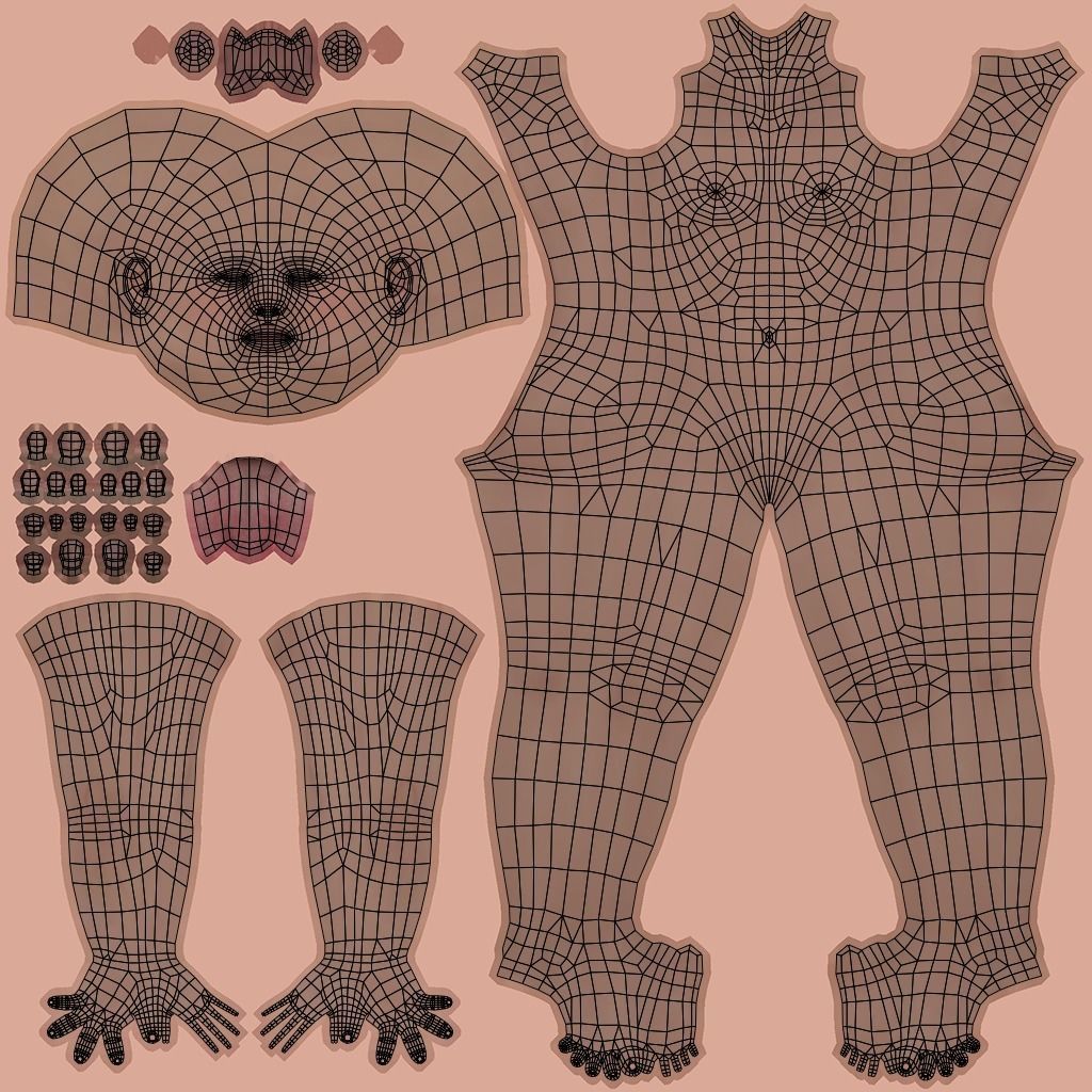 cartoon Santa Claus  Low-poly 3D model_29