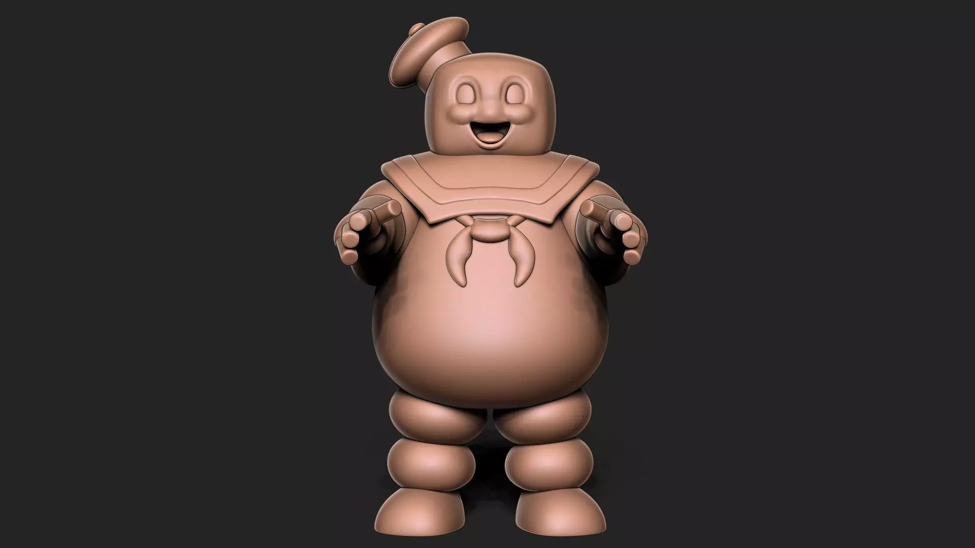 Stay Puft Marshmallow Man 3D print model_0