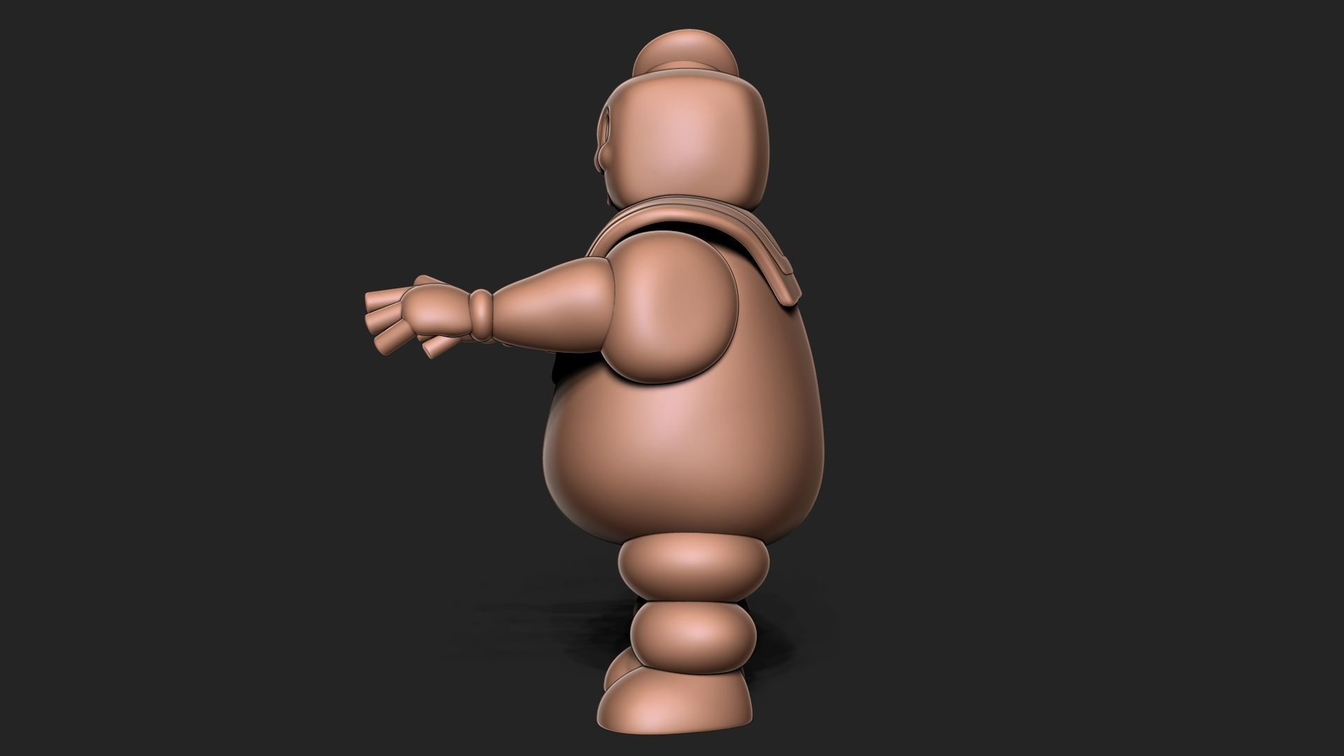 Stay Puft Marshmallow Man 3D print model_3