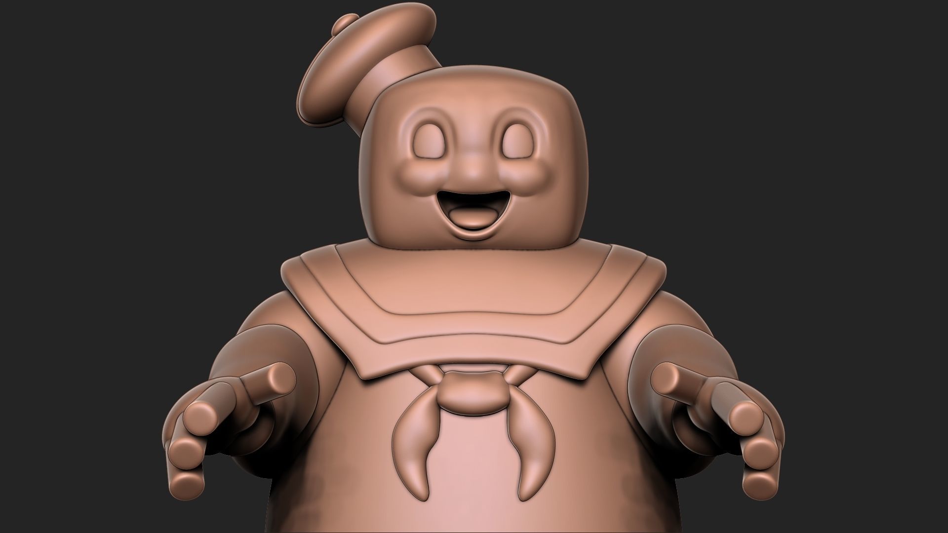 Stay Puft Marshmallow Man 3D print model_6