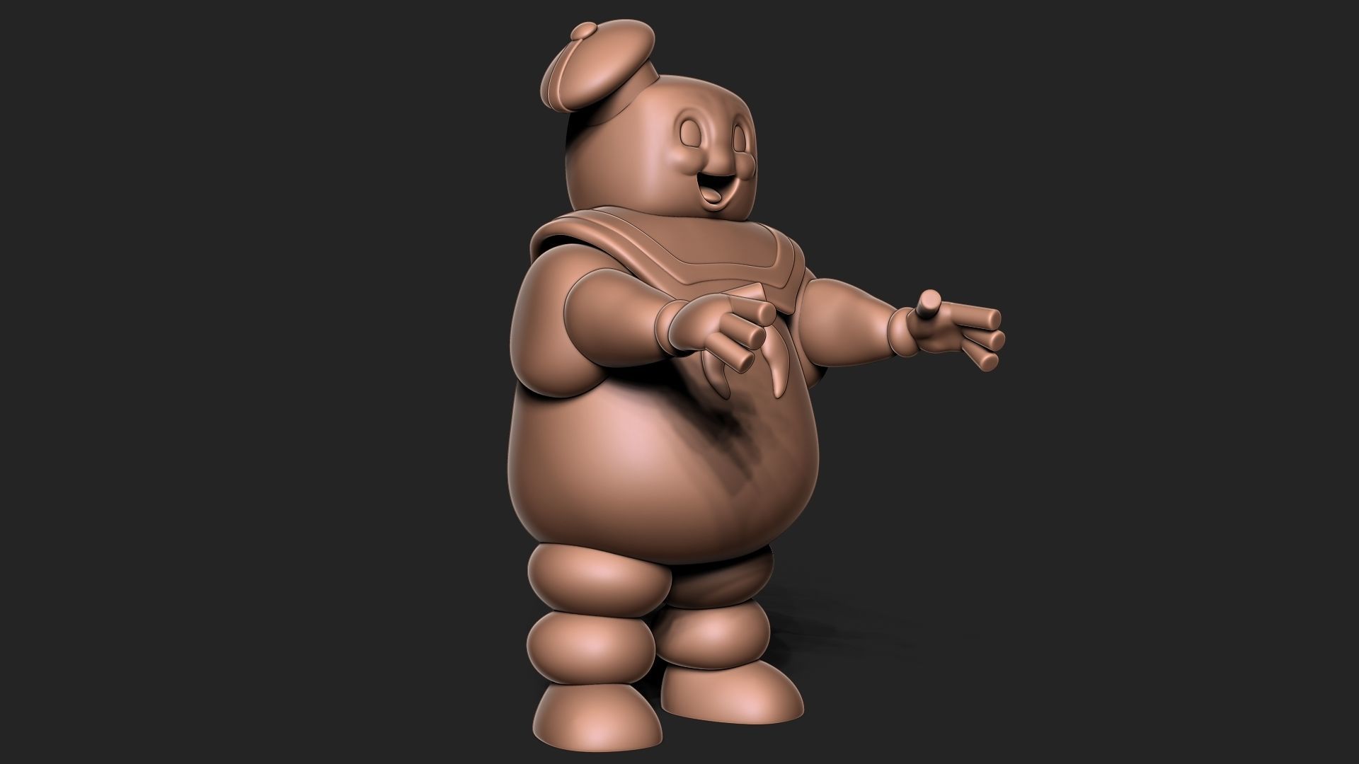 Stay Puft Marshmallow Man 3D print model_1