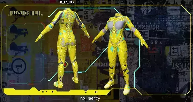 Sci Fi Cyberpunk Female Suit