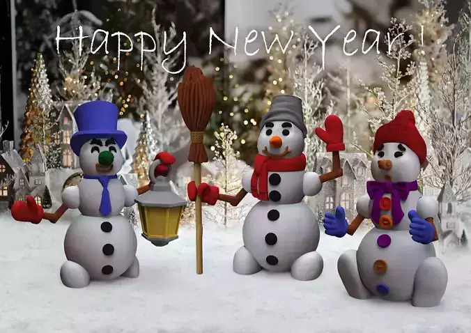 SNOWMAN - CONSTRUCTOR 3D print model