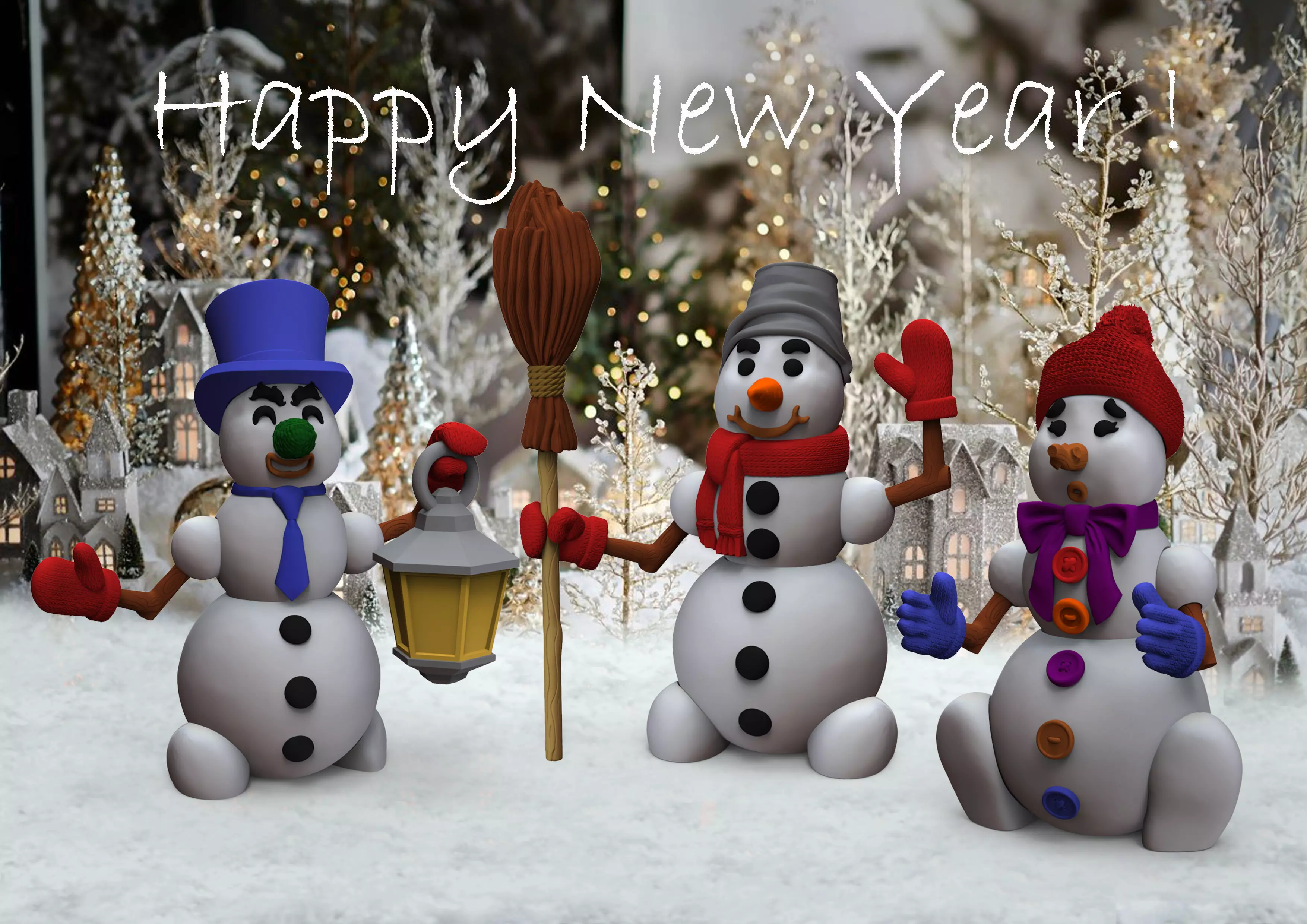 SNOWMAN - CONSTRUCTOR 3D print model_0