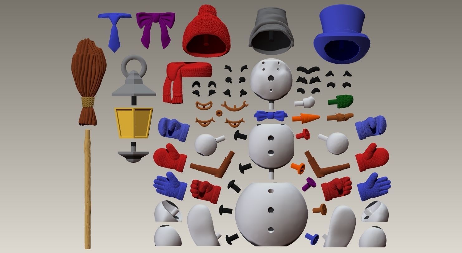 SNOWMAN - CONSTRUCTOR 3D print model_17