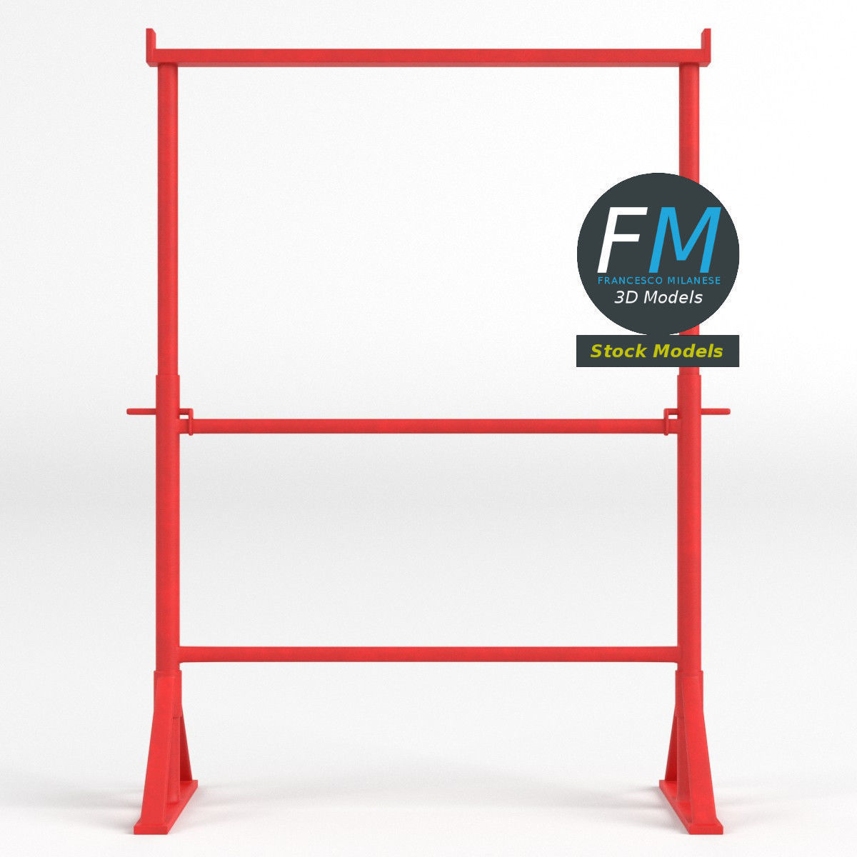 Builders trestle bandstand 3D model_3