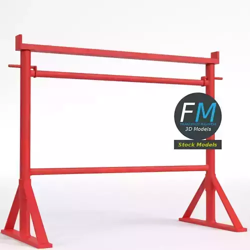 Builders trestle bandstand 3D model