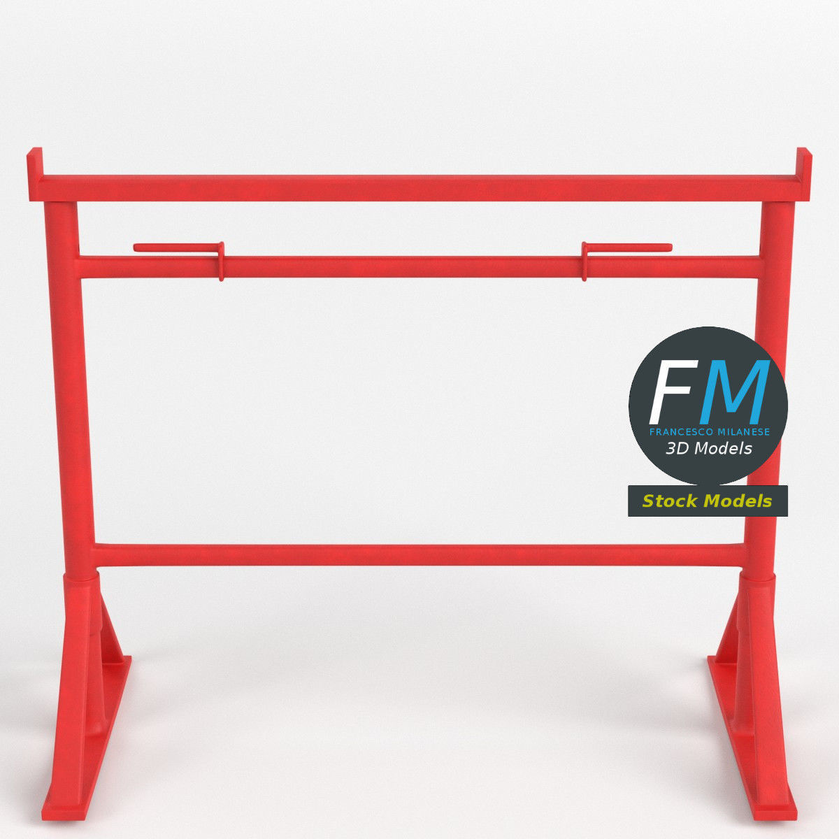 Builders trestle bandstand 3D model_6